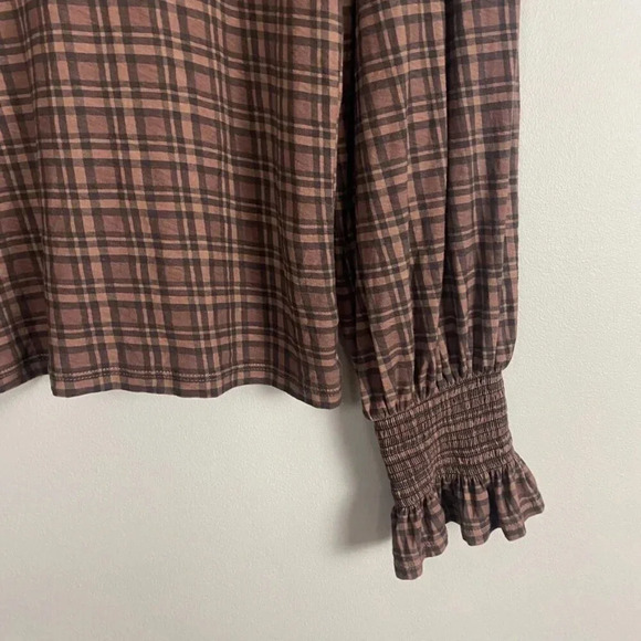 Nation LTD Plaid Puff Sleeve Top - Picture 9 of 14